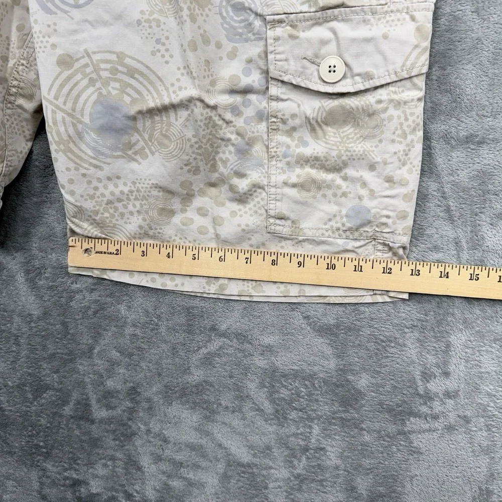 Jordan Cargo Shorts Beige Abstract Print Baggy Size 38R